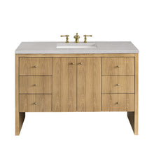 Load image into Gallery viewer, Hudson 48&quot; Single Vanity, Light Natural Oak w/ 3CM Eternal Serena Top James Martin Vanities