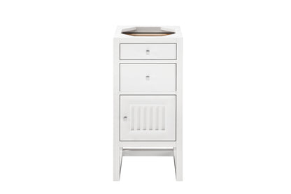 Athens 15" Cabinet w/ Drawers & Door, Glossy White James Martin Vanities