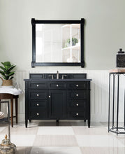 Load image into Gallery viewer, Brittany 48&quot; Black Onyx Single Vanity w/ 3 CM Charcoal Soapstone Quartz Top James Martin Vanities