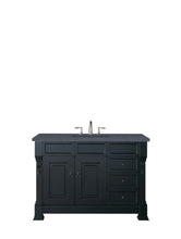 Load image into Gallery viewer, Brookfield 48&quot; Single Vanity, Antique Black w/ 3 CM Charcoal Soapstone Quartz Top James Martin Vanities